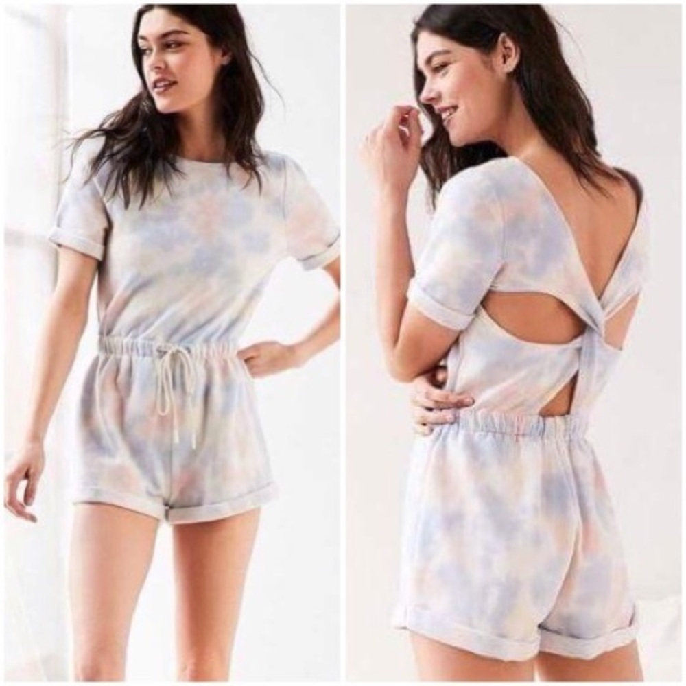 Out from Under Tie Dye Sweatshirt Romper